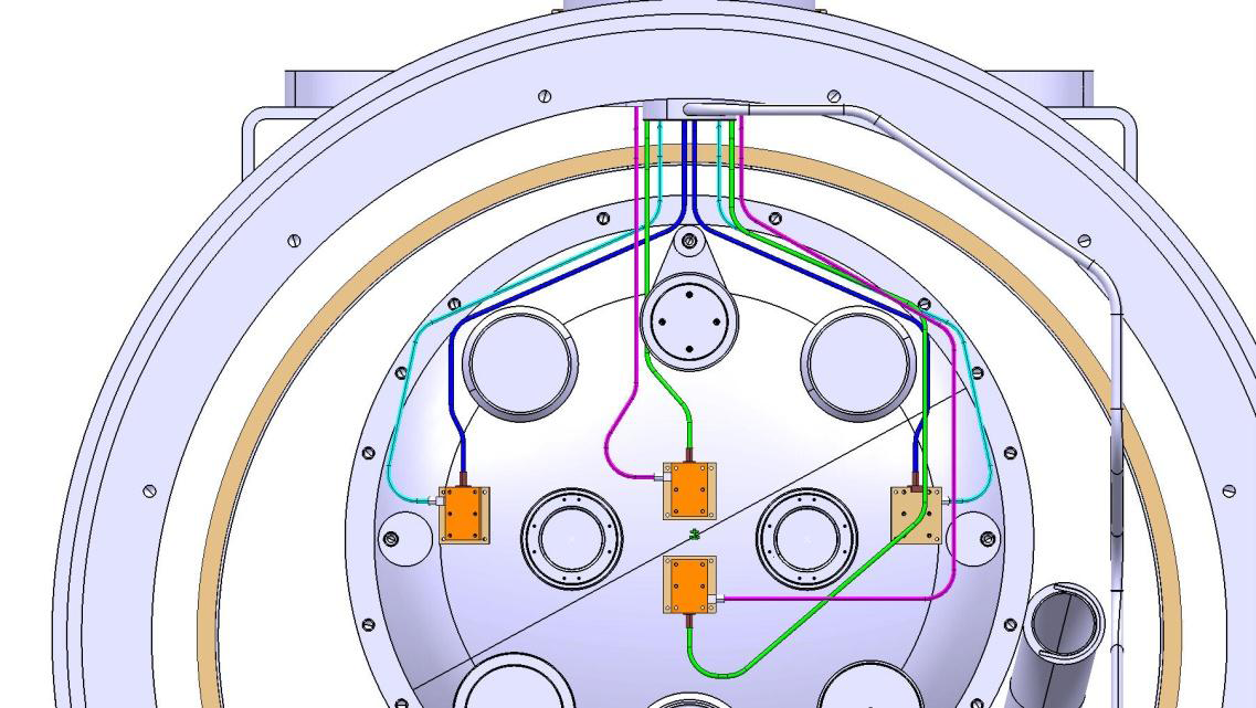 Schematic of the installation location of the detectors.